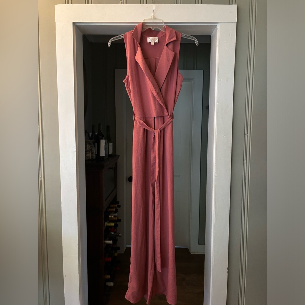 Blush / Pink Jumpsuit Pants Suit